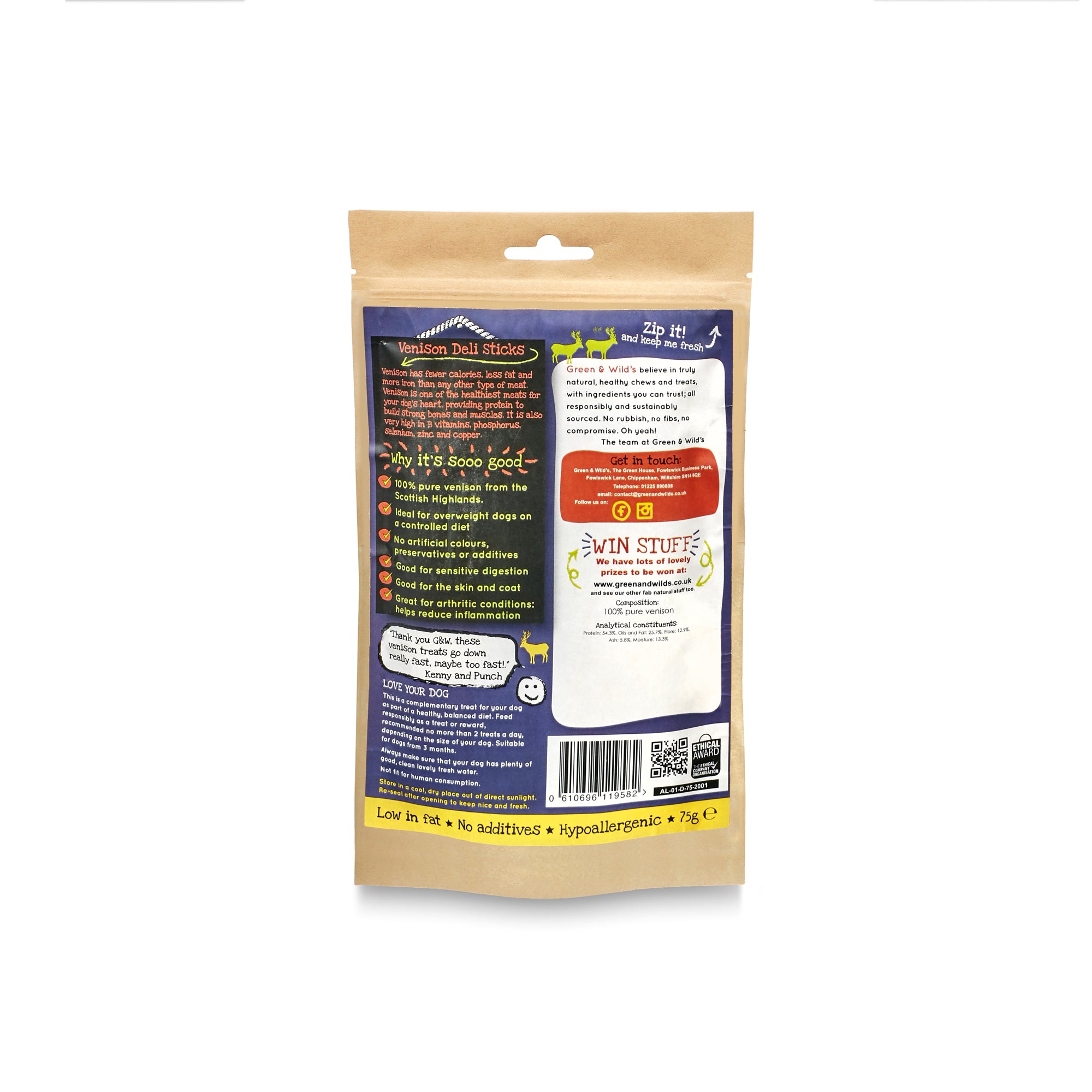 Venison Sticks 75g
