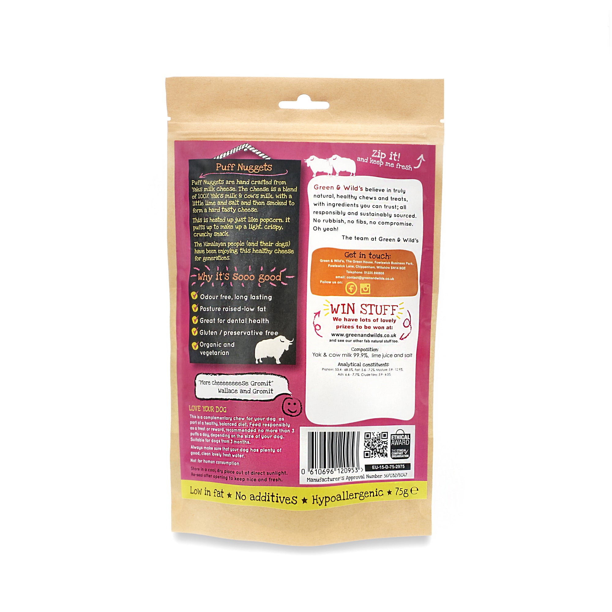 Yakity Yak Puff Nuggets 75g