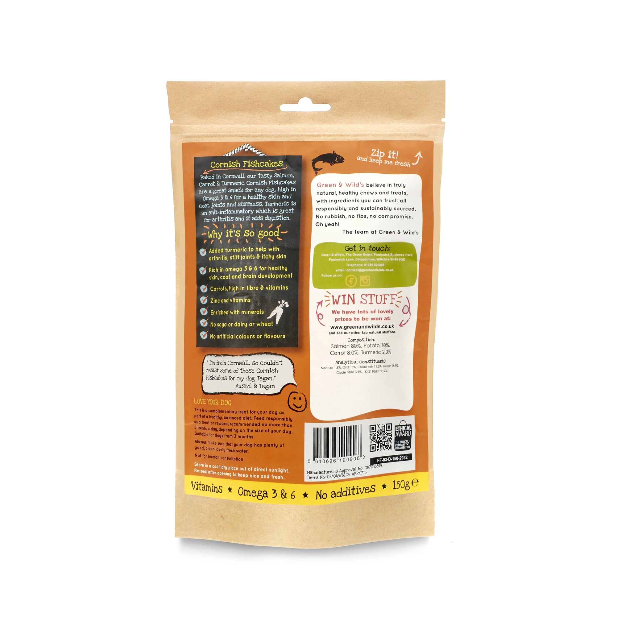 Cornish Fishcakes with Turmeric 150g